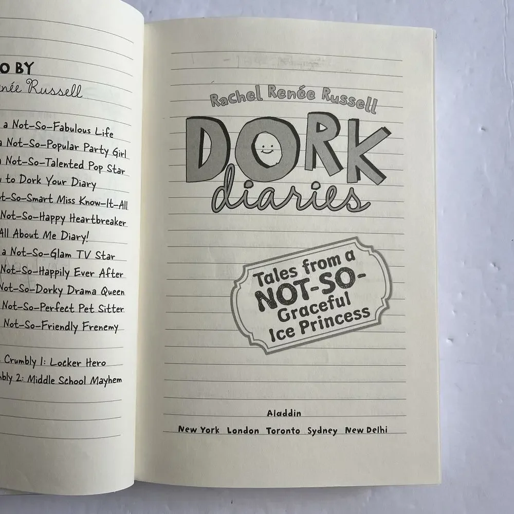 Dork Diaries 4 Tales from a Not So Graceful Ice Princess Hardcover Rachel Renee
